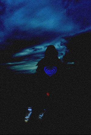 Black “Thermal Hearts” Tee