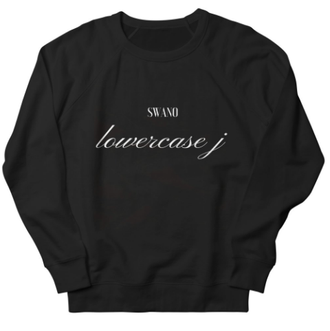 Lowercase j Sweatshirt - SwanoDown